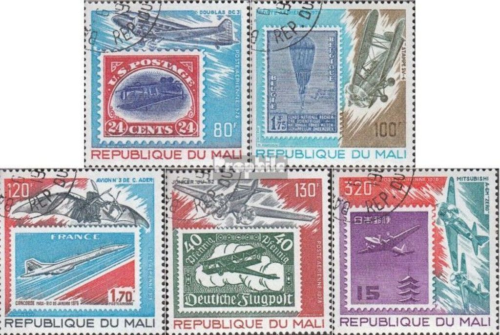 Briefmarken Mali 1978 Mi 666-670 (kompl.Ausg.) gestempelt Produktbild 