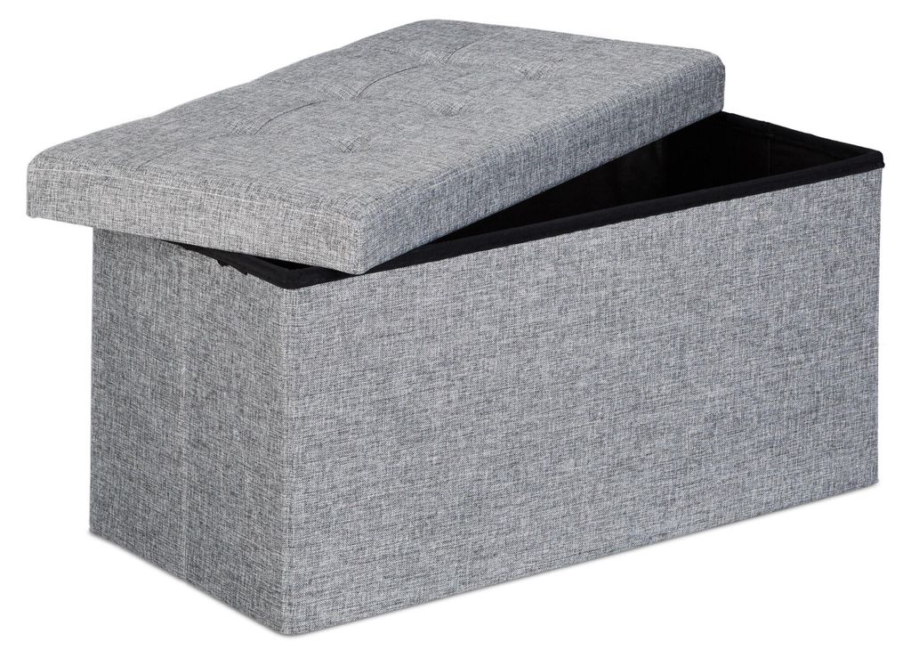 Panca pieghevole con contenitore RD19048, grigio Immagine del prodotto 