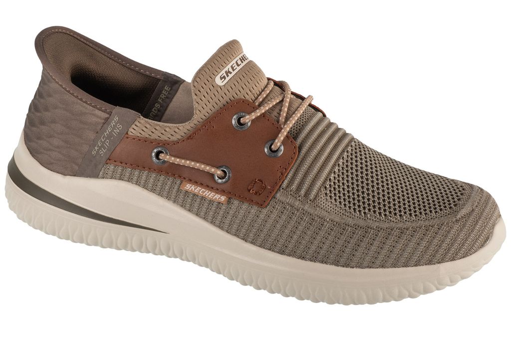 Skechers Slip-Ins: Delson 3.0 Sportief - Taupe - Maat 42