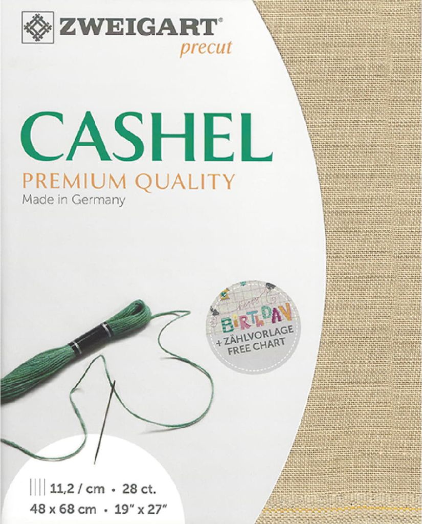 Tessuto per contare CASHEL tipo ramo pretagliato 28 ct. Immagine del prodotto 