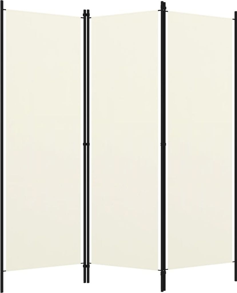 Paravento a 3 Pannelli Bianco 150x180 cm Immagine del prodotto 