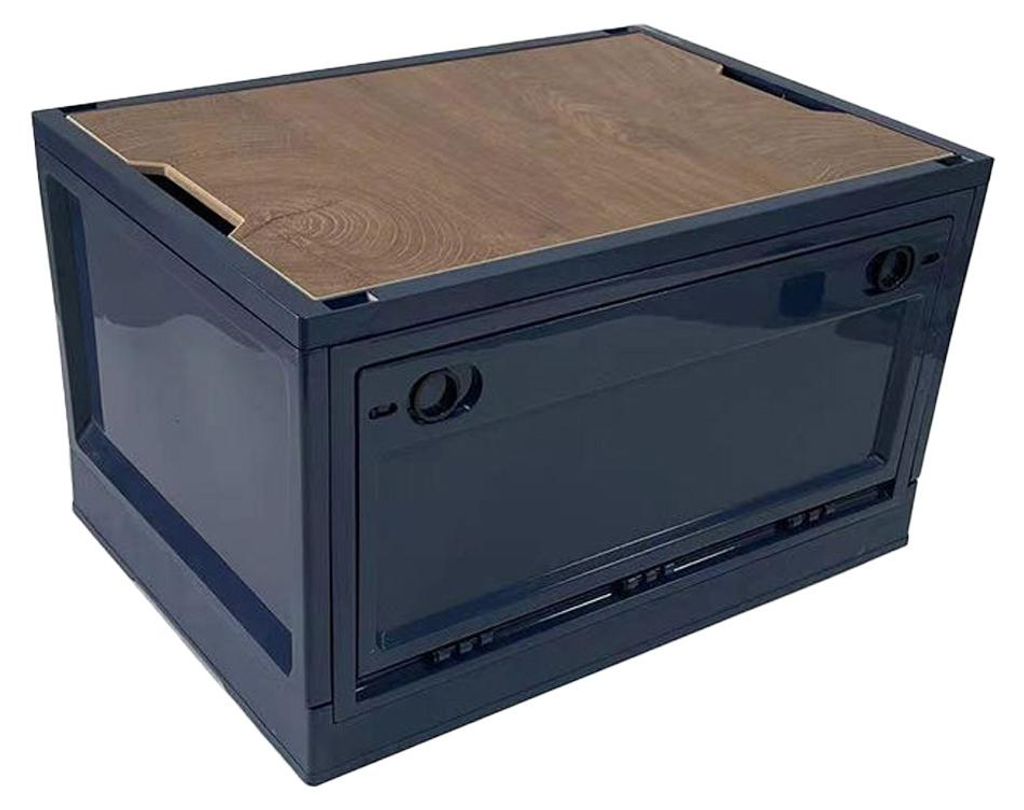 Campingbox stapelbar # CB27 Transportbox 50,5 x 36 x 29,5cm Blau
