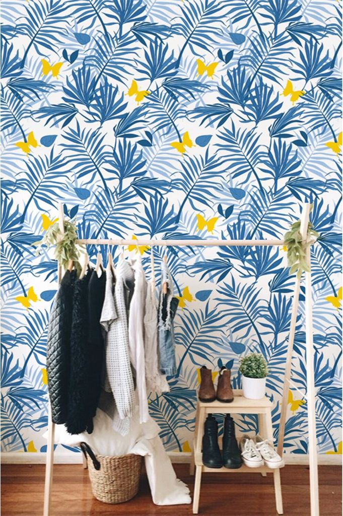 Coloray Fototapete 290x290 cm An Einer Wand Latex Latextapete - Schmetterlinge zart.