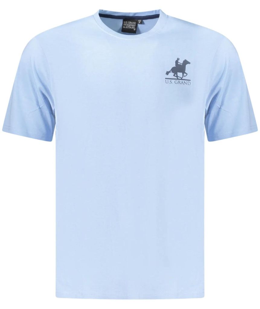 Modisches Herren T-Shirt Blau mit Print und Rundhals – Sommertrend