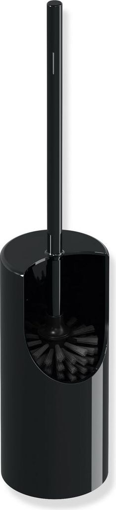 HEWI WC-Bürstengarnitur 477 Farbe Tiefschwarz, Toilettenbürste mit Behälter
