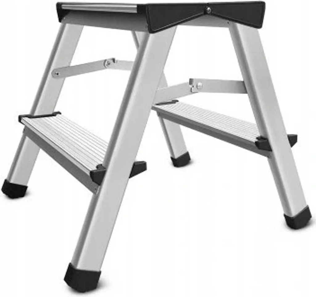 Marchepied Pliant 2 Marches Awtools - Escabeau Taboret Acier 125 kg