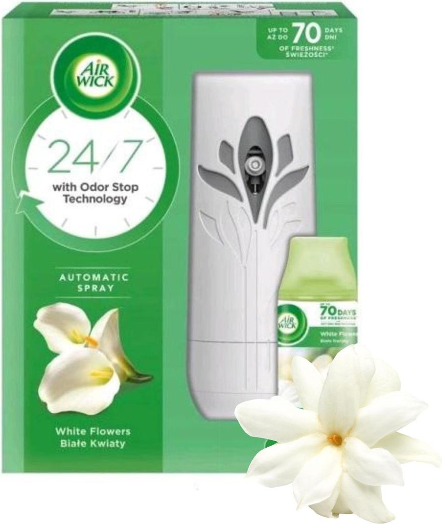 Odświeżacz powietrza z wkładem AIR WICK 250ml BIAŁE KWIATY Zdjęcie produktu 