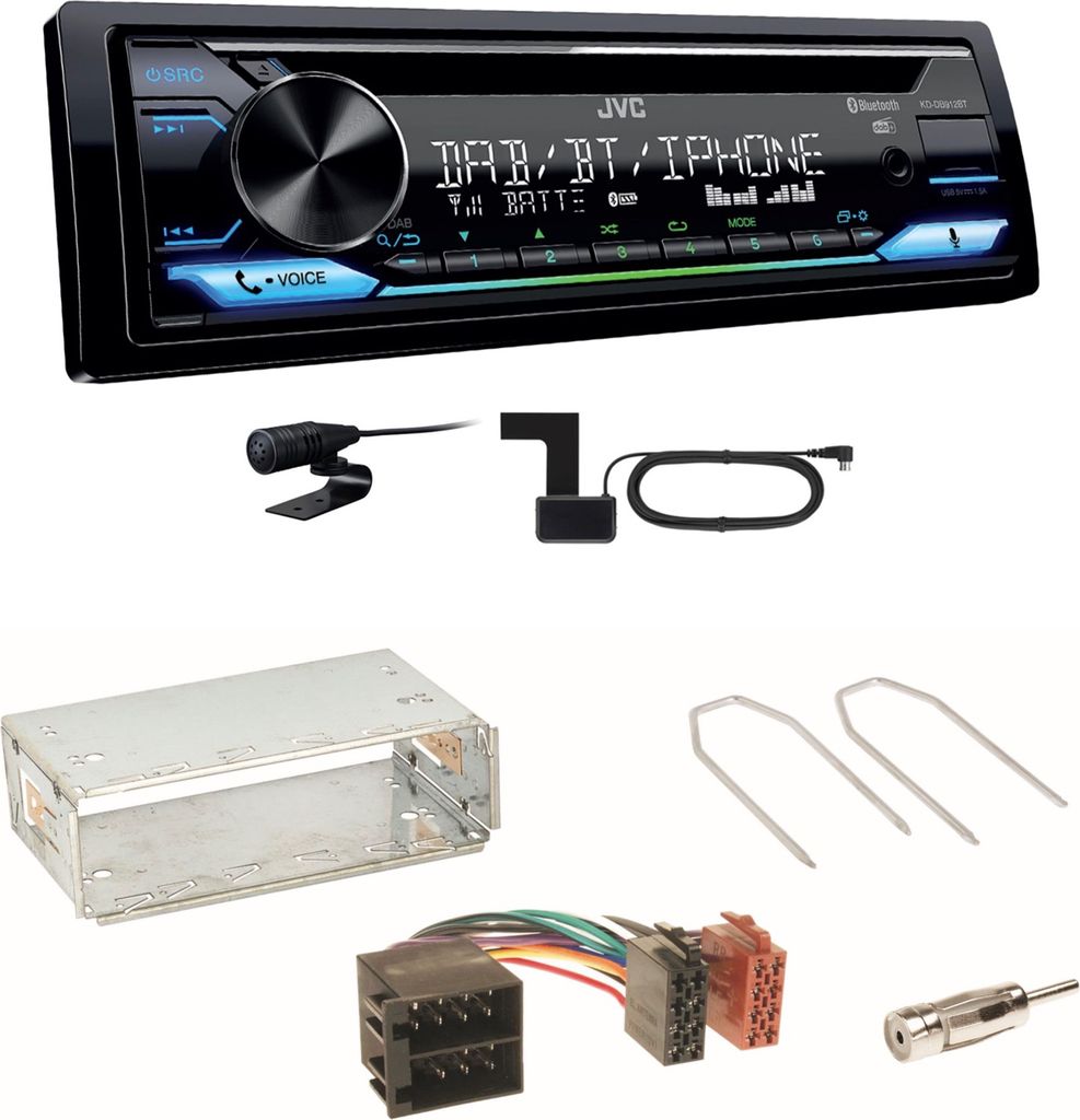 JVC KD-DB912BT Digitalradio Einbauset für Opel Astra F G Corsa B Zafira A