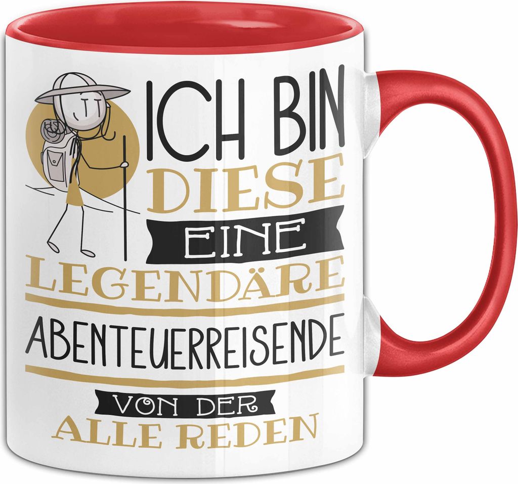 Abenteuerreisende Tasse Geschenk Ich Bin Diese Eine Produktbild 