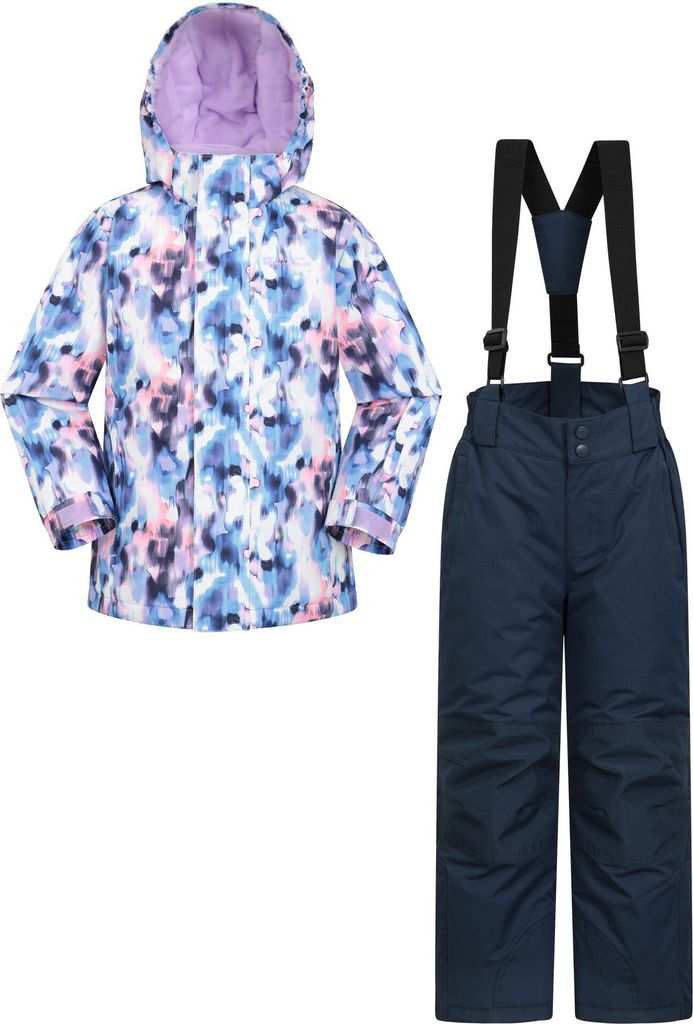 Mountain Warehouse - Kinder Skijacke und Hosen, Gemustert MW3809 (116) (Violett)