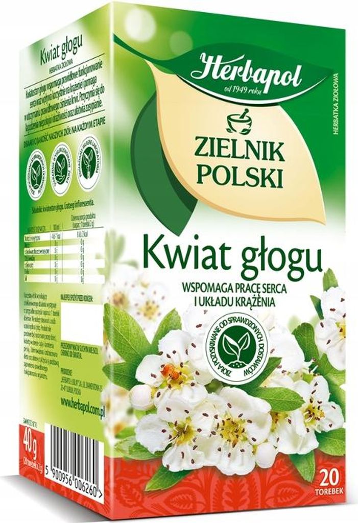 Hawthorn Flower Polish Herbs 20 tea bags