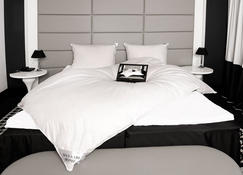 HS60 Ballonbett 155x220 cm 3500 Gramm Federbett Federdecke Bettdecke Oberbett Decke 100% Federn Mayaadi Home