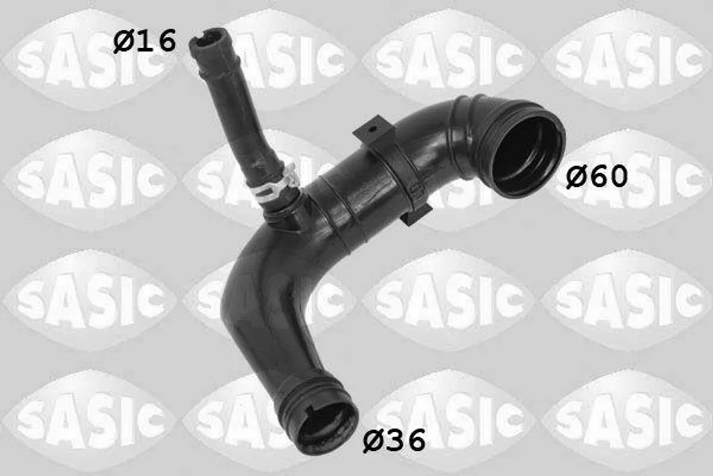 Tuyau d'air intercooler SASIC 3336278 pour Fiat Punto 1.3JTD Musa