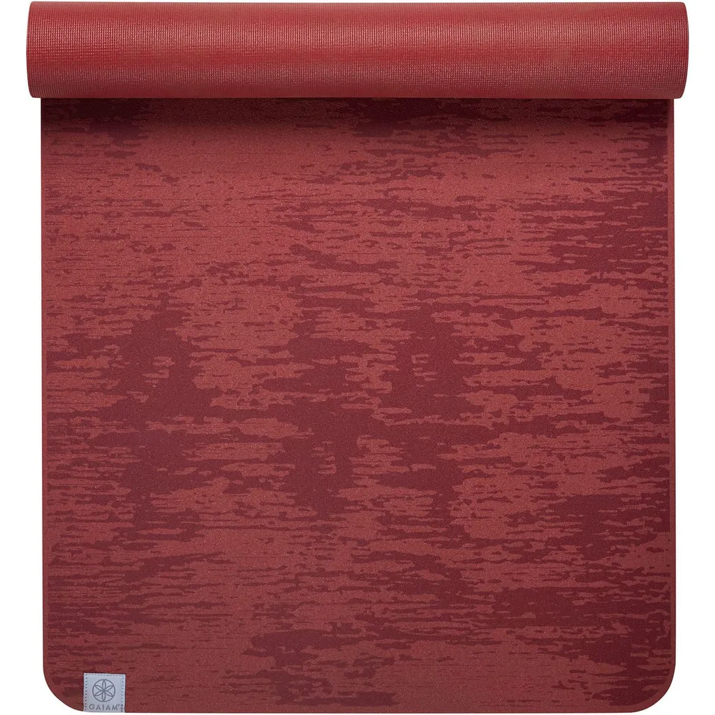 Tapis Yoga Antidérapant Gaiam 6mm - Finies les Glissades avec Insta-Grip