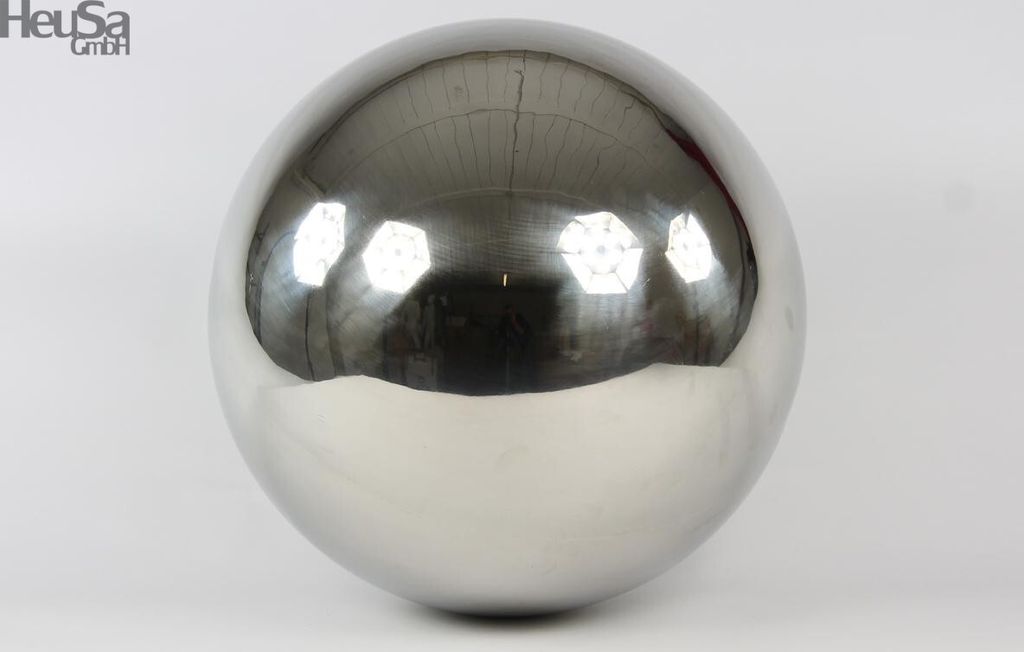 3x Edelstahlkugel Ball poliert 8cm Ø Schwimmkugel Dekoration Rosenkugel
