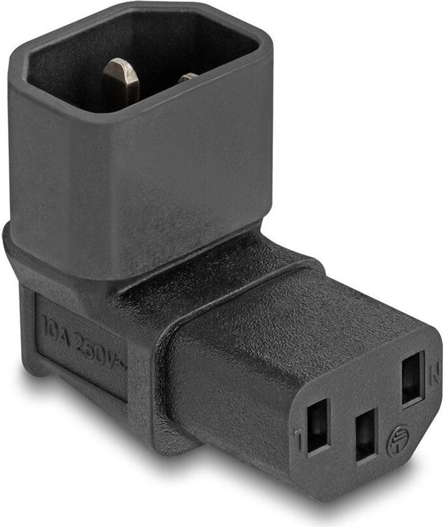 DELOCK Netzadapter IEC 60320 - C14 auf C13, Stecker / Buchse