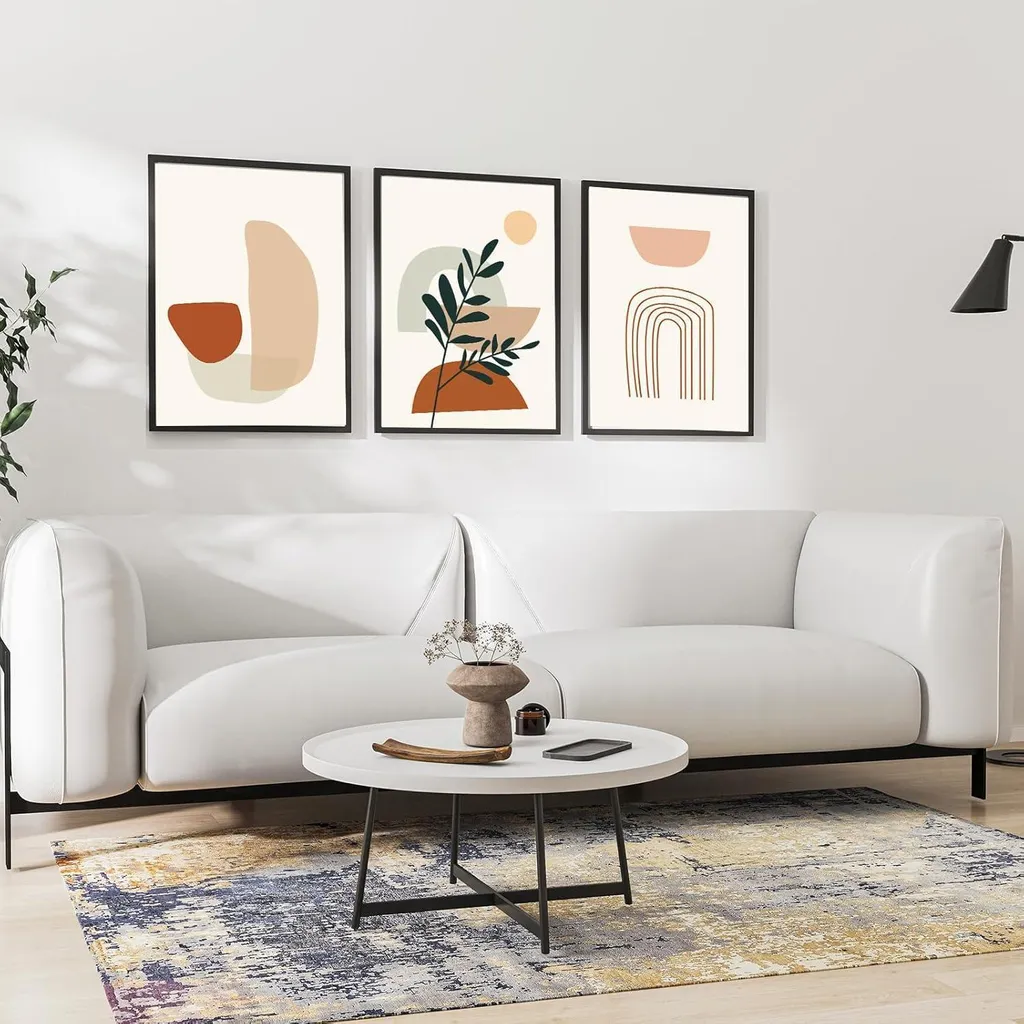 Induslyfe Set Di 3 Stampe Artistiche Con Cornice - Stile Vintage