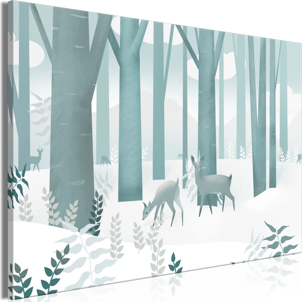 Decorazione Cameretta Bosco delle Fiabe - Quadro su Tela 60x40