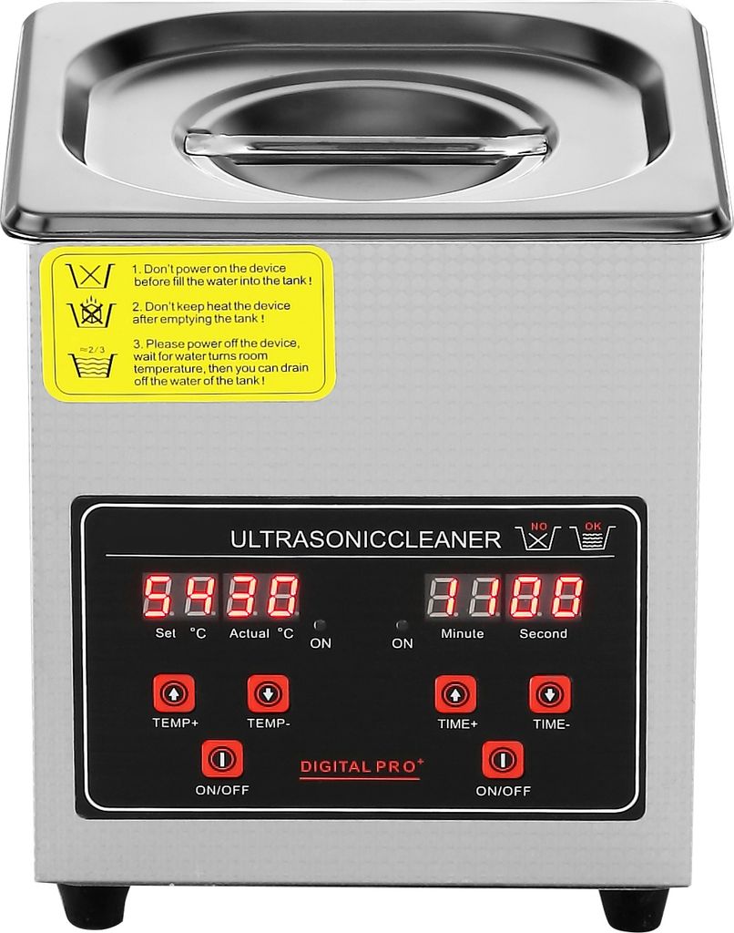 SucceBuy Ultraschallreiniger mit digitalem Timer und Produktbild 