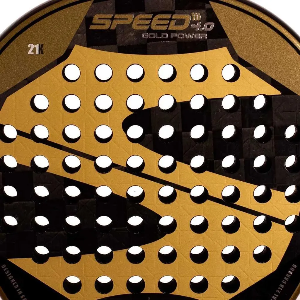 Raquette de Padel Softee Speed Gold Power 4.0 Nano Mesh Polyvalente