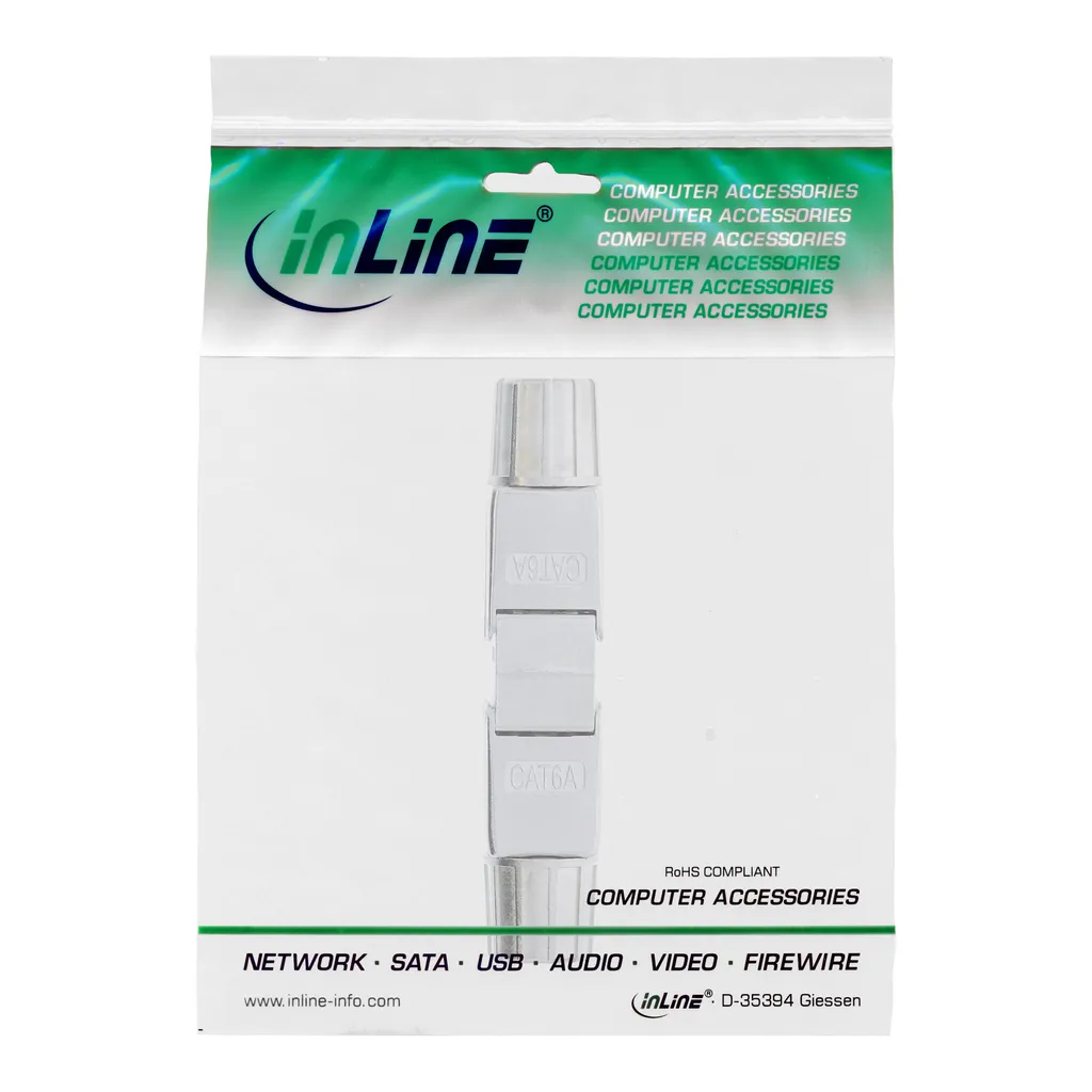 InLine Connecteur de Câble Cat.6A avec Technique LSA Blindé et Plat - 5