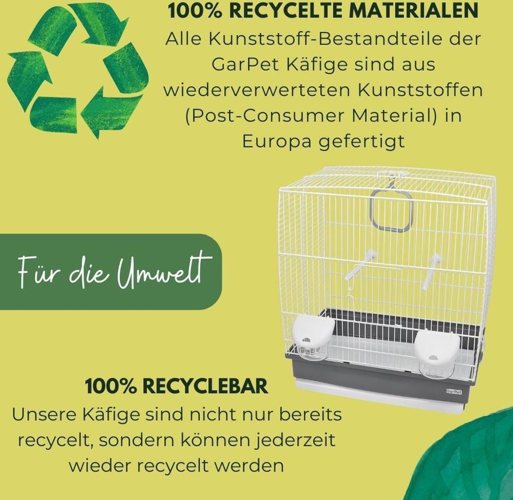 Vogelkäfig Käfig für Vögel Wellensittichkäfig Metall Produktbild 5