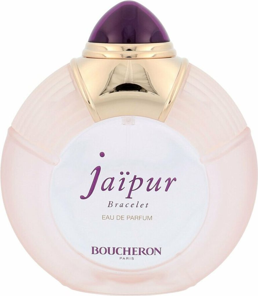 A Boucheron Jaipur Bracelet eau de Parfum bottle against a white background.