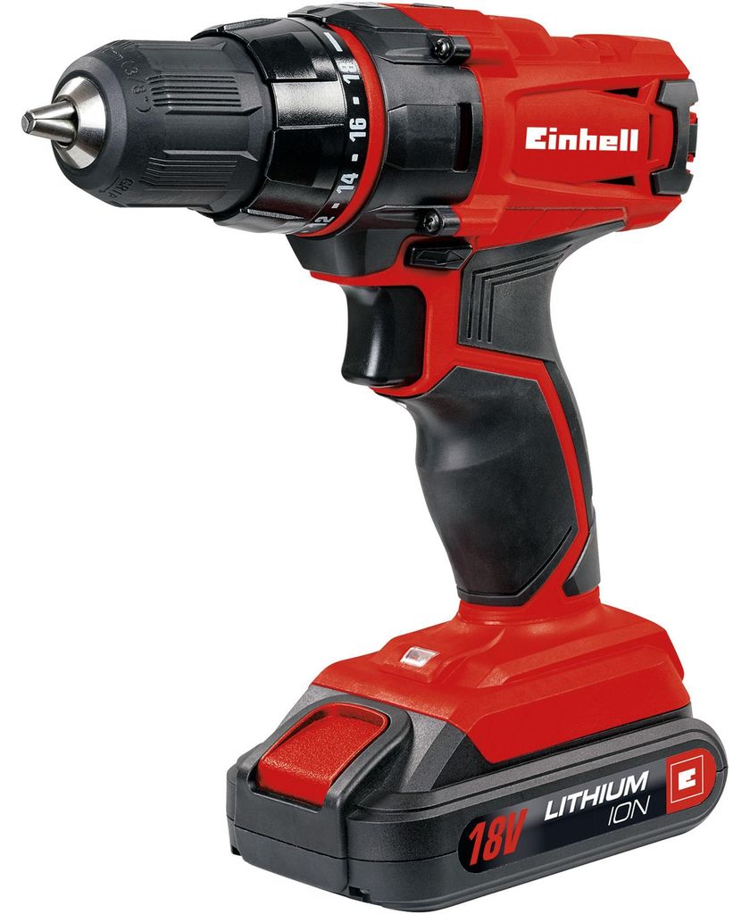 Einhell TC-CD 18-2 Li 1250 RPM Keyless 1.36 kg Rouge Image du produit 