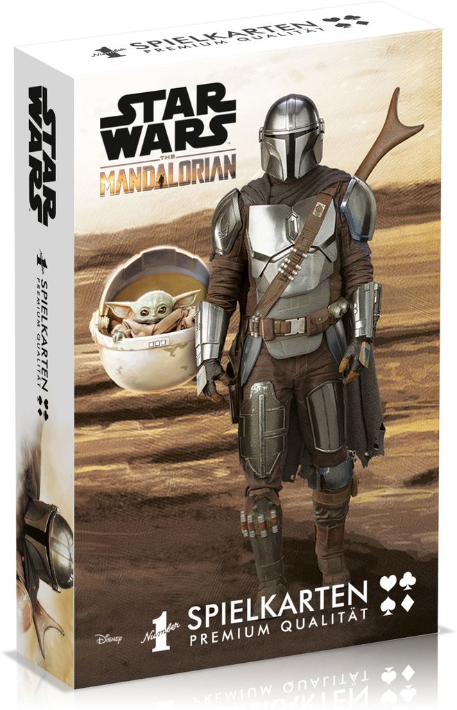 Number 1 Spielkarten Mandalorian Baby Yoda Kartenspiel Karten Spiel Fanartikel