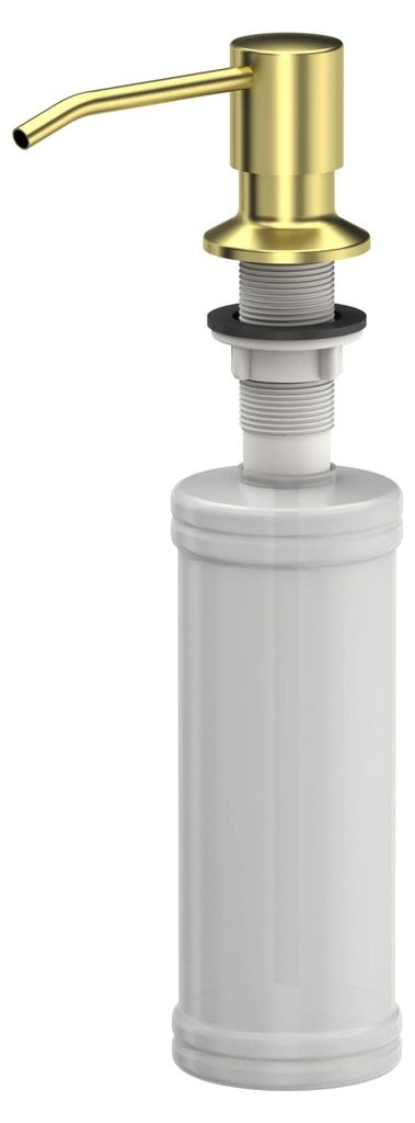 350-ml-Seifenspender, Spülmittelspender, PVD-Goldbeschichtung, Metall, nachfüllbarer Seifenspender, geeignet für Küche, Handseife, Shampoo, Dus...