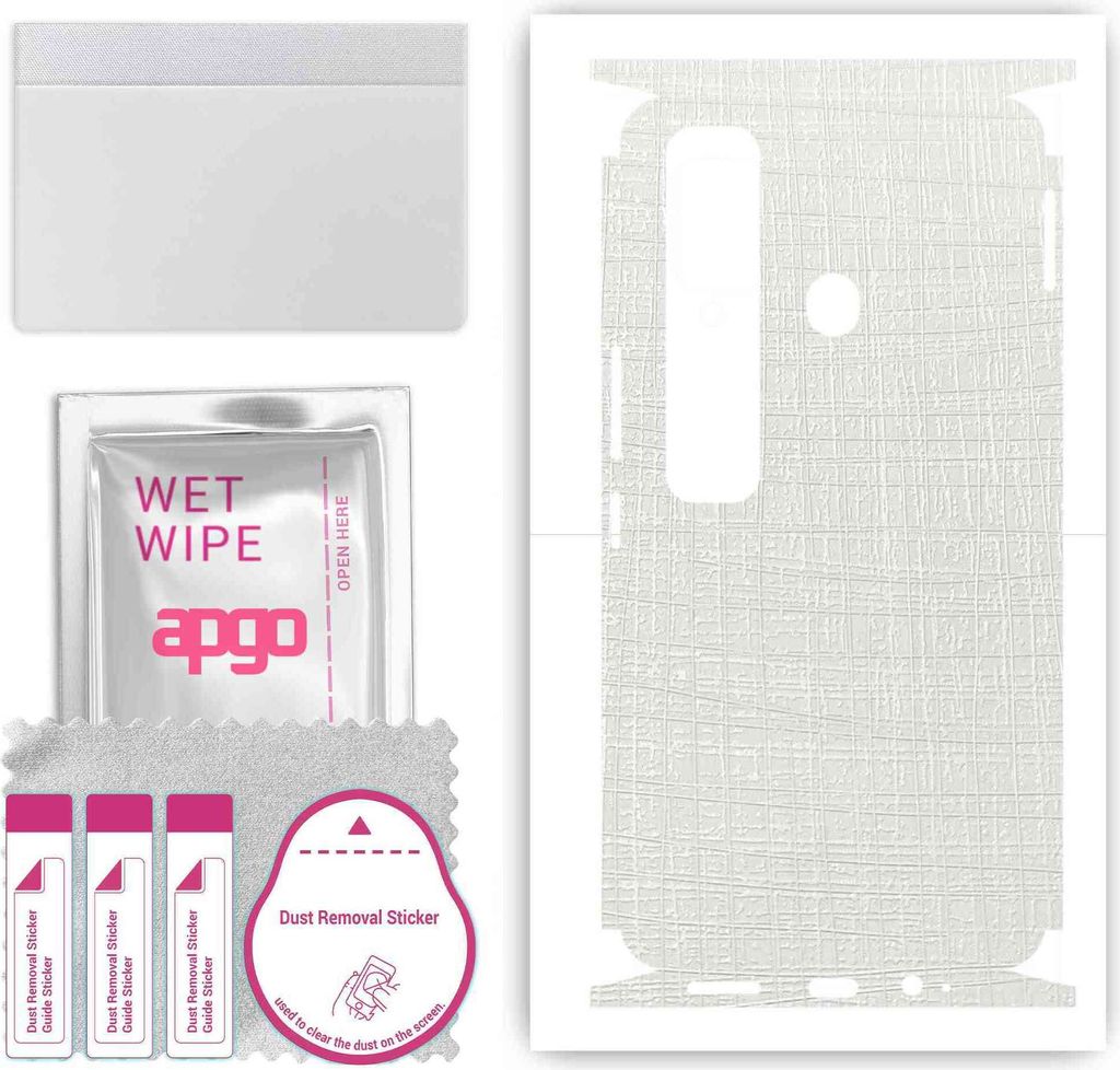 apgo Rückseite + Seiten Schutzfolie, Skin, kompatibel mit Tecno Spark 7 Pro, Hinten Displayschutzfolie aus Vinylfolie, kratzfest, einfache Montage...
