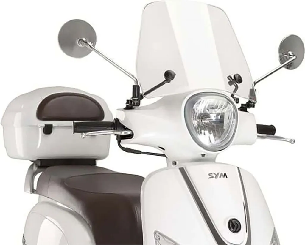 Vitre PUIG 9239W Transparente Résistante pour Scooter SYM FIDDLE