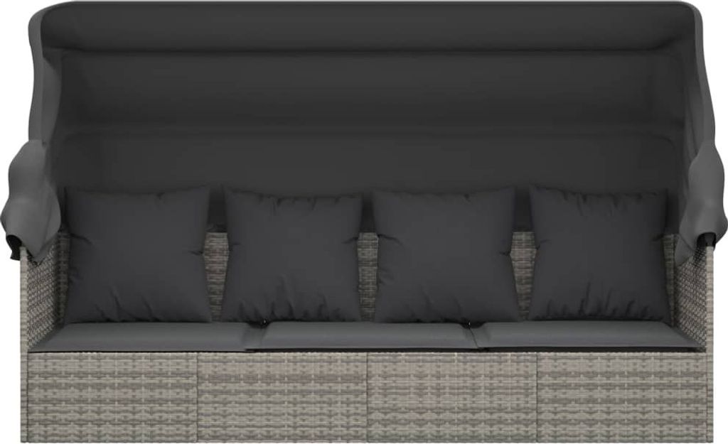 "Winter Sale" Gartenliegen - Grau Outdoor-Loungebett mit Produktbild 