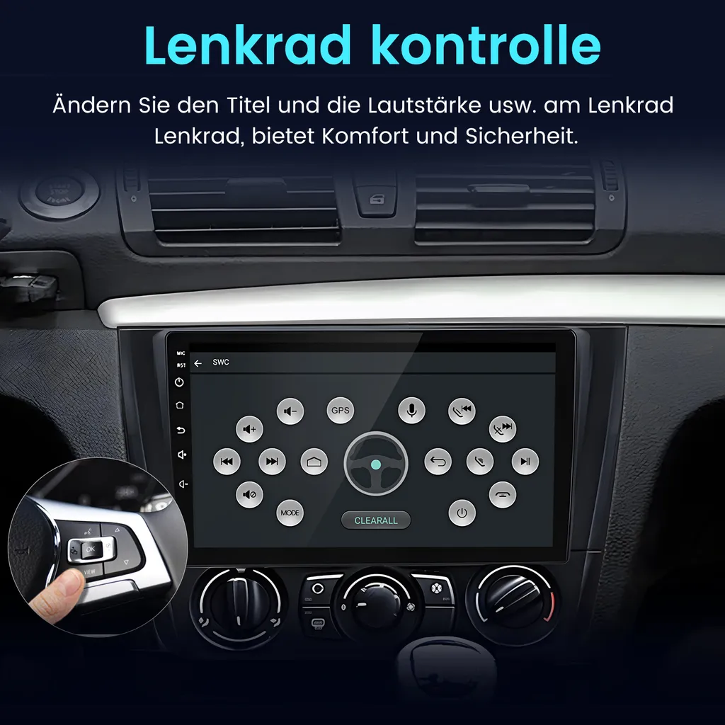 Infotainment Android BMW Serie 1 E81 E82 E87 E88 4G 64GB CarPlay IPS - 10
