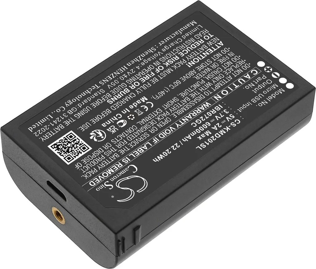Batterie de rechange pour Kami IBR072GC et AD201-1 - Accumulateur Li-ion