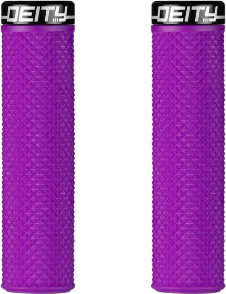 Poignées Deity Supracush Lock-On Violettes - Grip VTT 133mm et 34mm