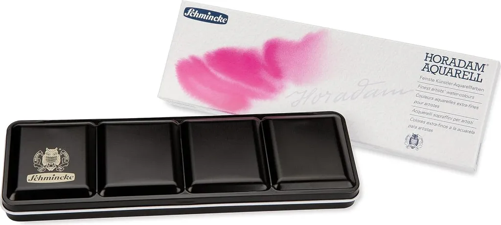Coffret aquarelle 12 pièces haute pigmentation en boîte métal pro