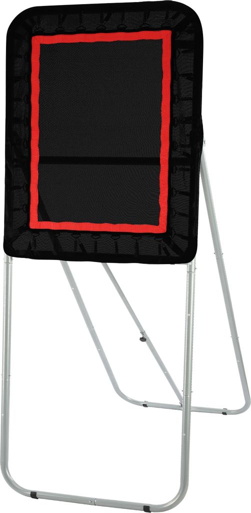 VEVOR zusammenklappbarer Lacrosse-Rebounder für den Hinterhof, 90 x 120 cm großes Volleyball-Rücksprungnetz, Pitchback-Throwback-Baseball-Softba...
