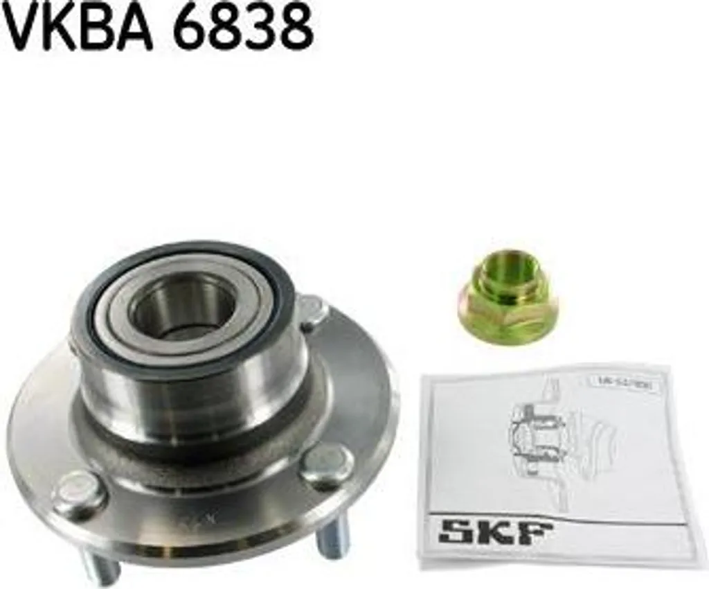 Roulement de Moyeu Arrière SKF VKBA 6838 Compatible Hyundai et Matrix