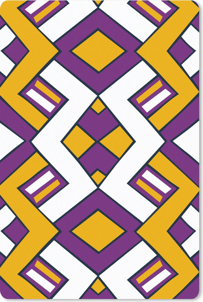 MuchoWow Mauspad Mousepad Gestaltung - Linie - Retro 18x27 cm - Mousepads - Maus Mat - Pad - Mausunterlage