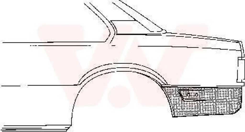Panneau de réparation VAN WEZEL Opel Ascona C Limousine J82 en Acier Robuste