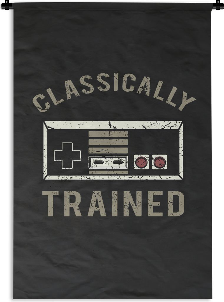 MuchoWow Wandteppich Wandbehang Vintage - Spiele - Controller 120x180 cm Tapisserie Dekoration Wandtuch - Schlafzimmer - Dekorationen für das Haus