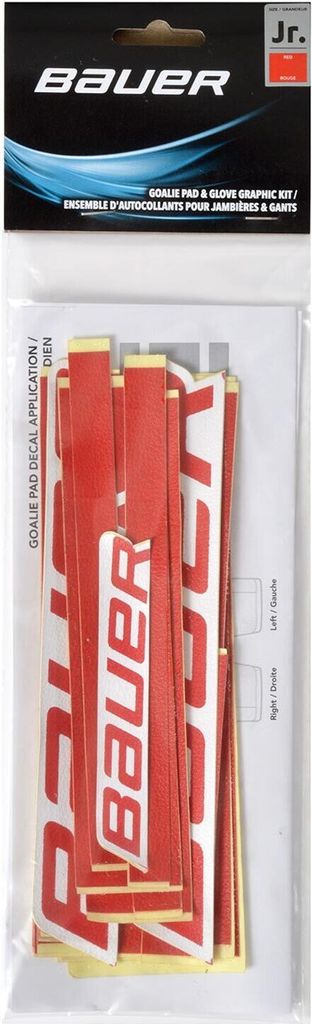 BAUER GSX Graphic Set, Größe:Junior, Farbe:rot