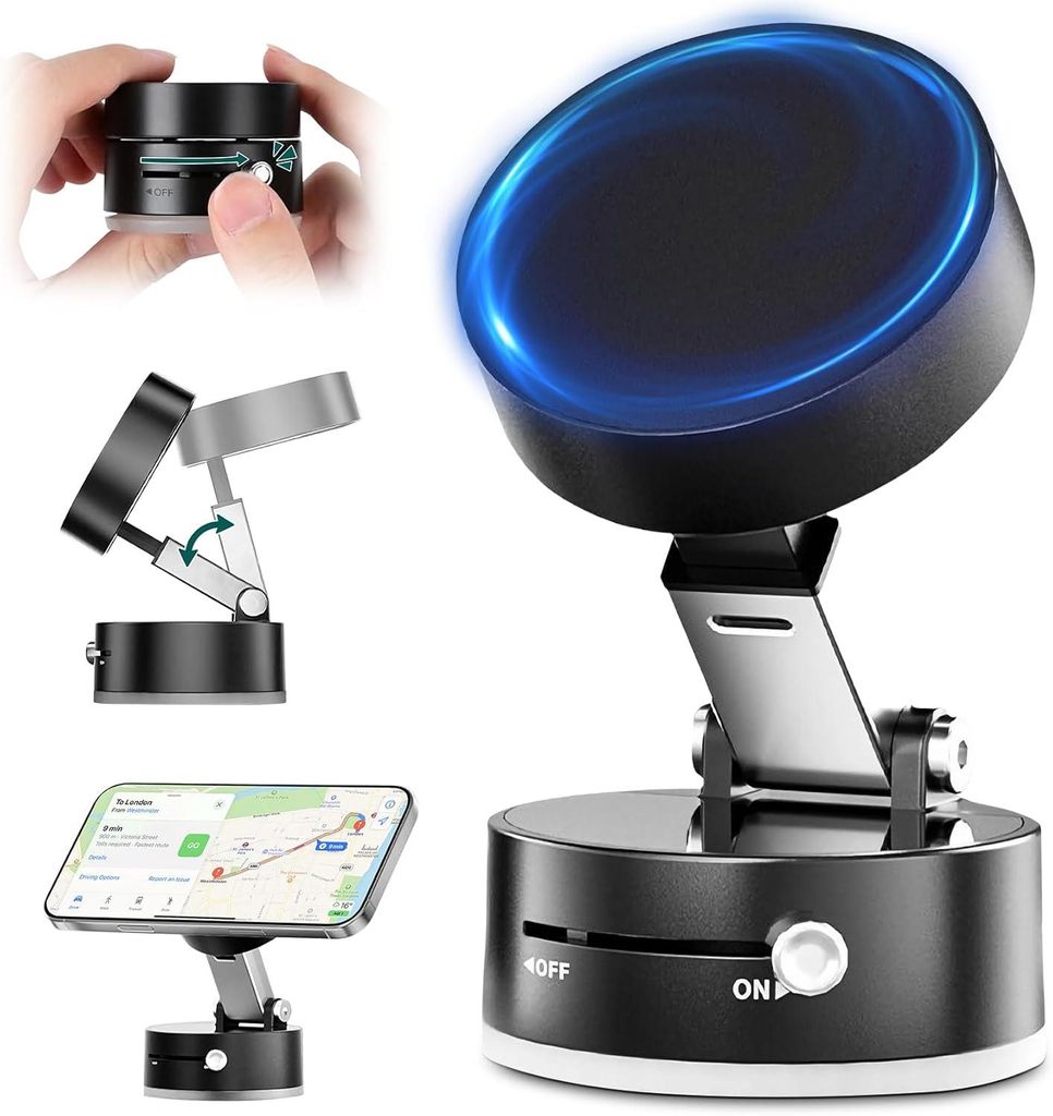 Support magnétique pour téléphone avec ventouse, support Image du produit 