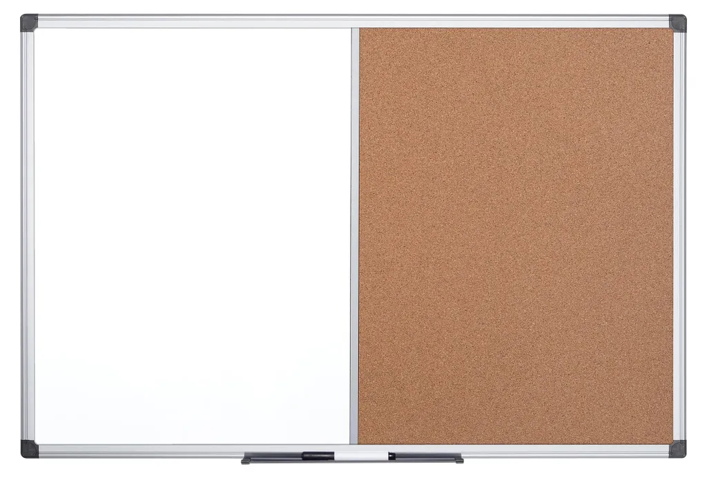 Tableau combiné liège et blanc pour supprimer les post-it perdus
