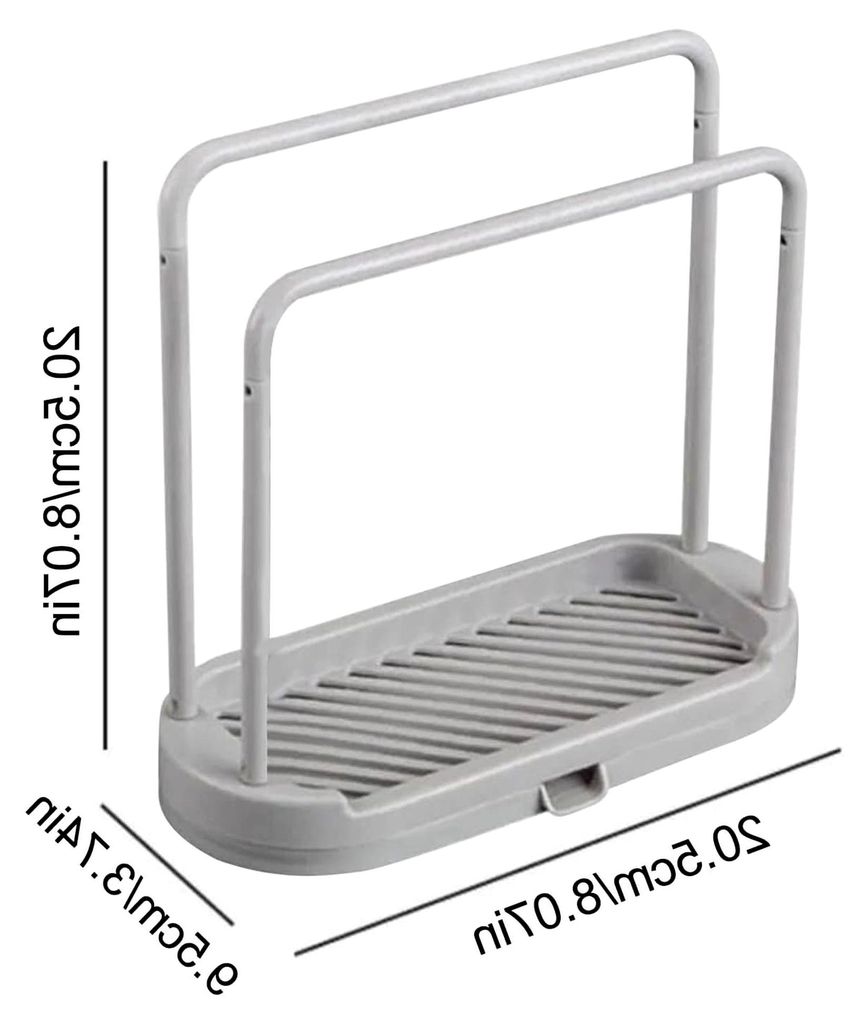 Geschirrtuchhalter – Organizer für die Küchenspüle mit Abflussschale