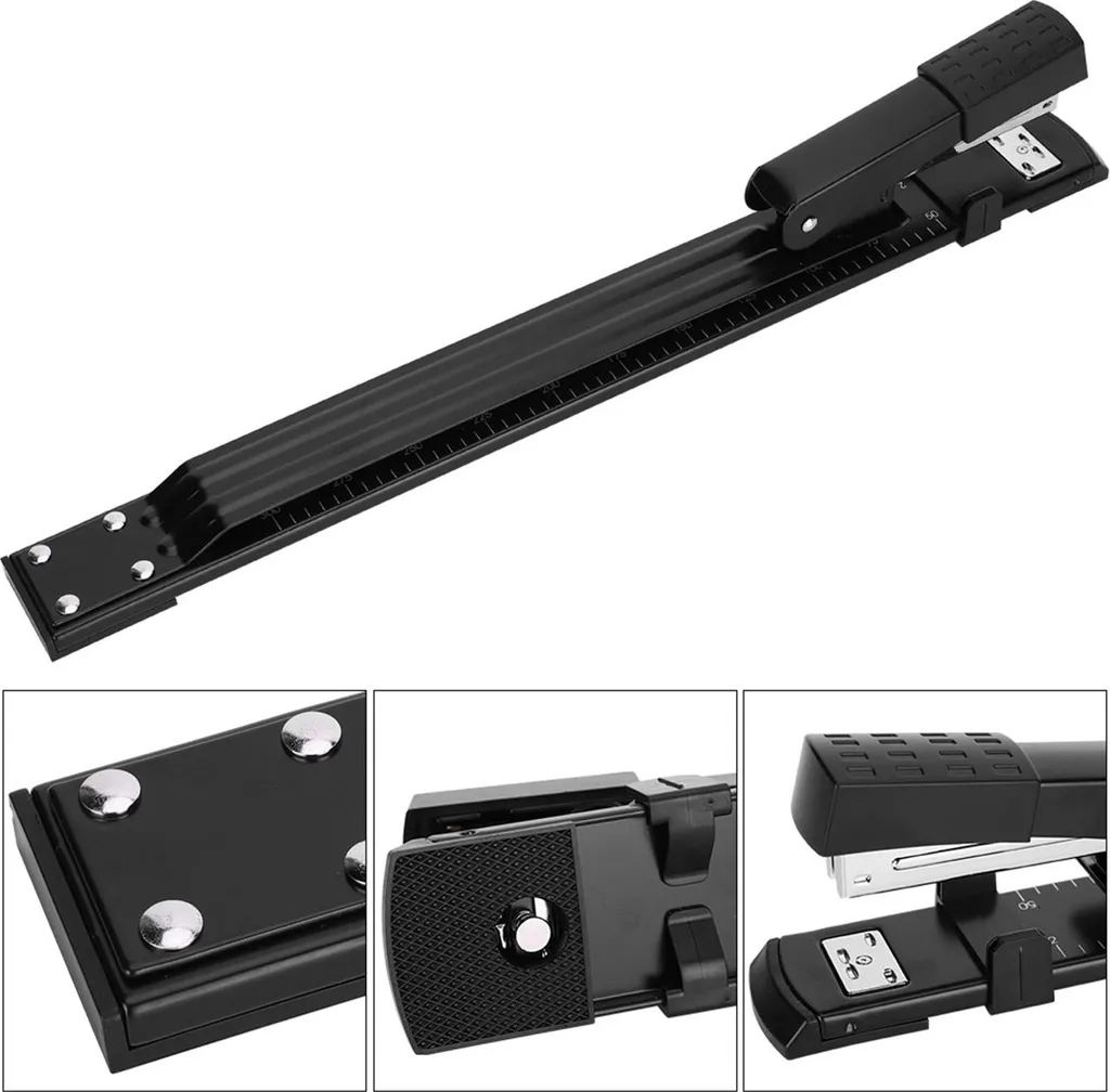 Agrafeuse Robuste Grand Format A3 A4 avec Bras de Guidage Gradué 30cm - 2