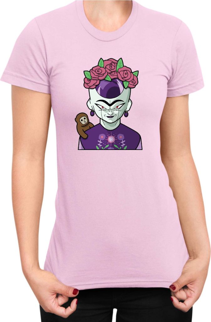 Damen T-Shirt Dragon Anime Manga Ball Z Frieza 03, Lady S / Hellrosa