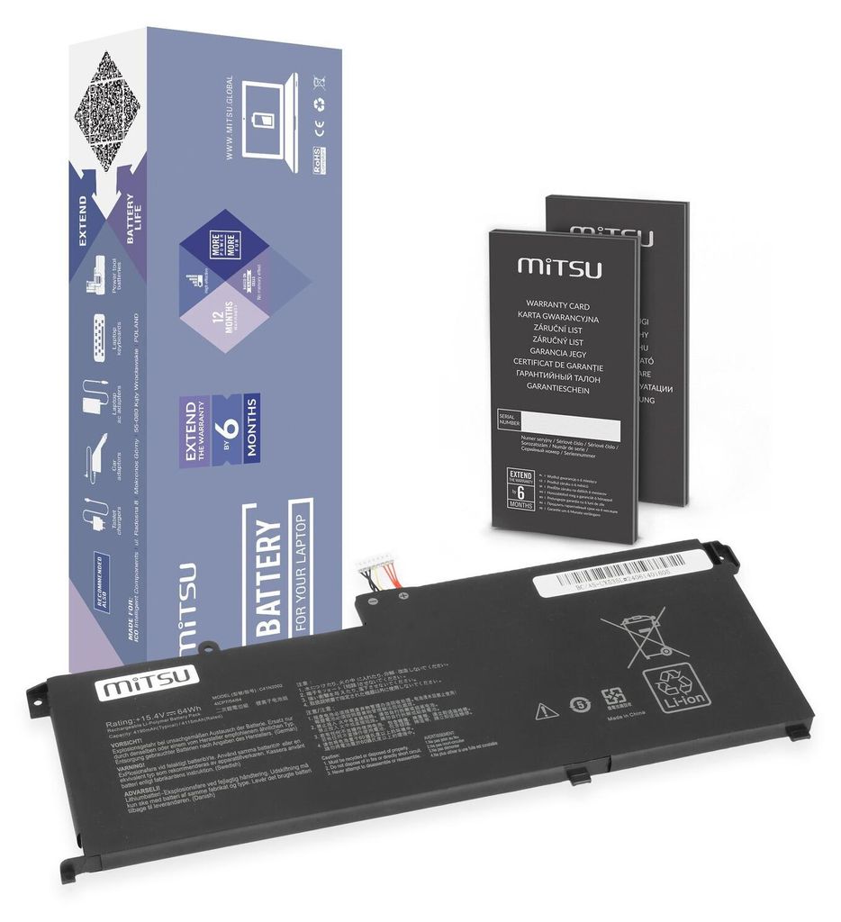 Akku C41N2002 Asus ZenBook Pro 15 OLED UX535L UX535LH UX535LI