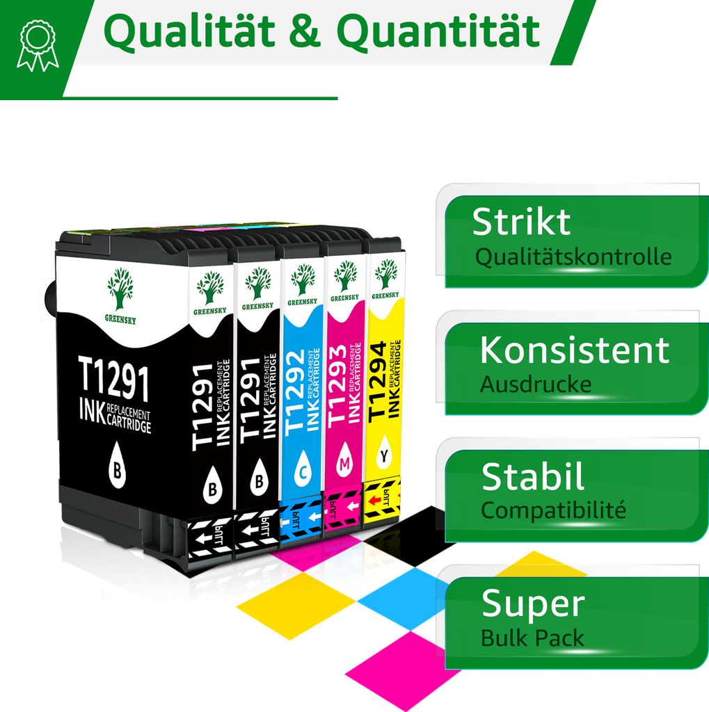 9x Kompatible XL Tintenpatronen Für Epson